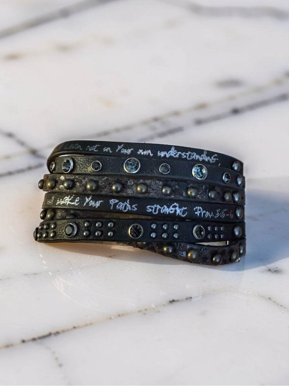 Goodworks Inspirational Leather Bracelet